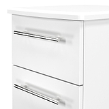 Bramwell 2 Drawer Bedside White  from Roseland Furniture