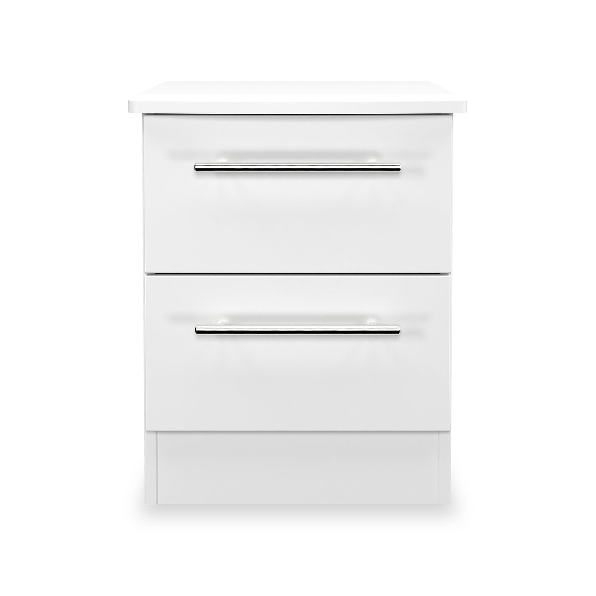 Bramwell 2 Drawer Bedside White  from Roseland Furniture