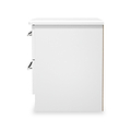Bramwell 2 Drawer Bedside White  from Roseland Furniture
