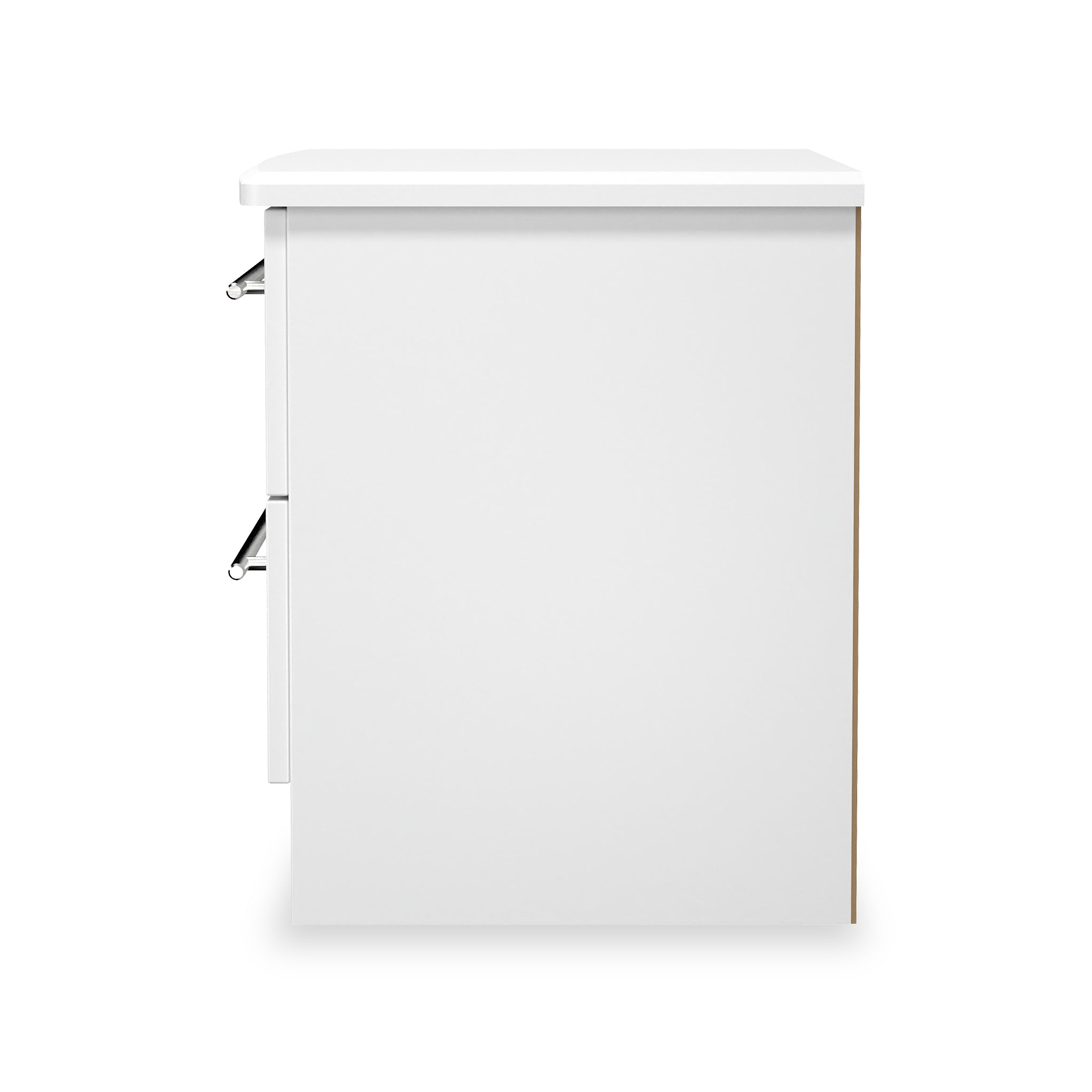 Bramwell 2 Drawer Bedside White  from Roseland Furniture