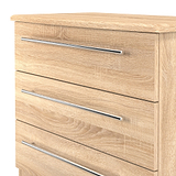 Bramwell 3 Drawer Chest Oak from Roseland Furniture