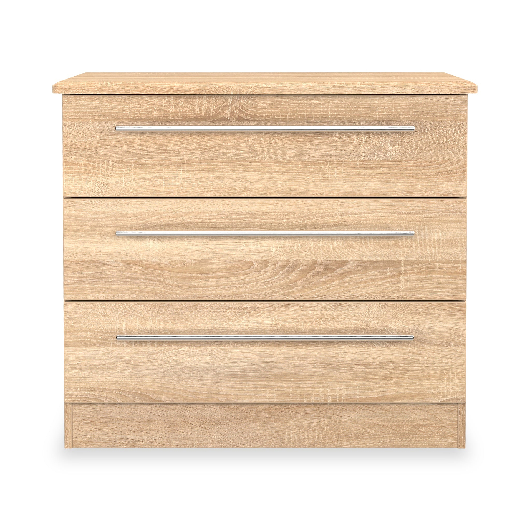 Bramwell 3 Drawer Chest Oak from Roseland Furniture