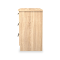 Bramwell 3 Drawer Chest Oak from Roseland Furniture