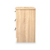 Bramwell 3 Drawer Chest Oak from Roseland Furniture