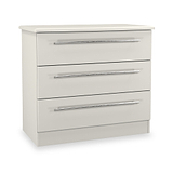 Bramwell 3 Drawer Chest Grey from Roseland Furniture