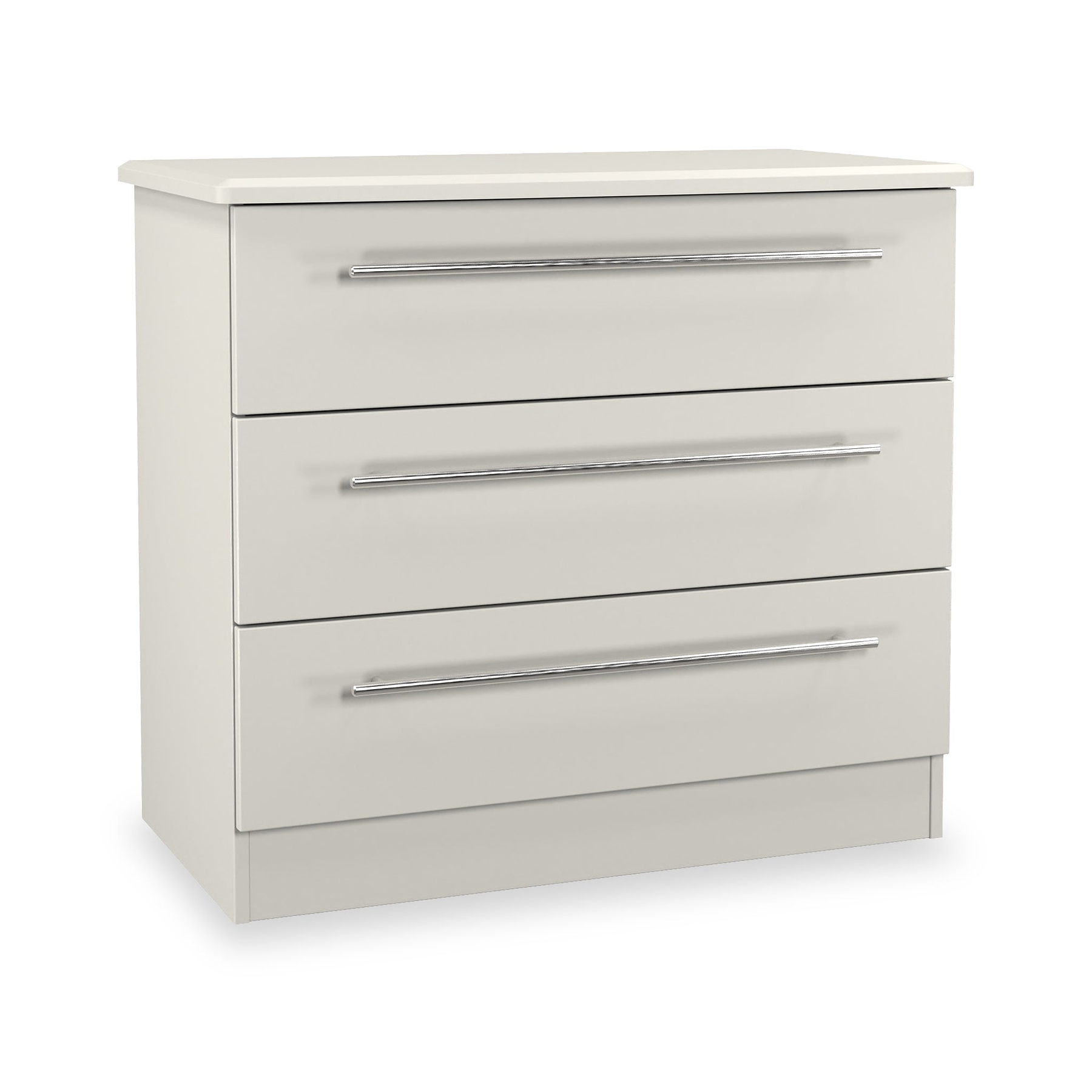 Bramwell 3 Drawer Chest Grey from Roseland Furniture