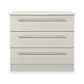 Bramwell 3 Drawer Chest Grey from Roseland Furniture