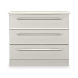Bramwell 3 Drawer Chest Grey from Roseland Furniture