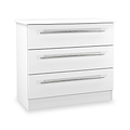 Bramwell 3 Drawer Chest White from Roseland Furniture