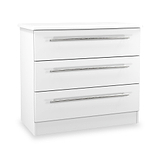 Bramwell 3 Drawer Chest White from Roseland Furniture