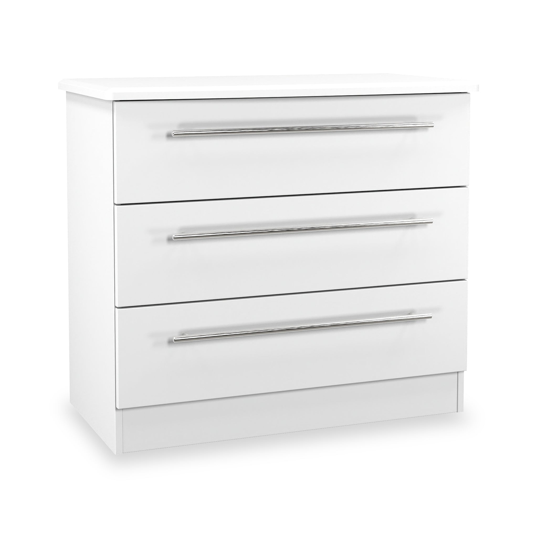 Bramwell 3 Drawer Chest White from Roseland Furniture