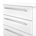 Bramwell 3 Drawer Chest White from Roseland Furniture