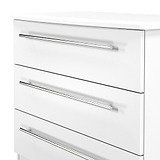 Bramwell 3 Drawer Chest White from Roseland Furniture