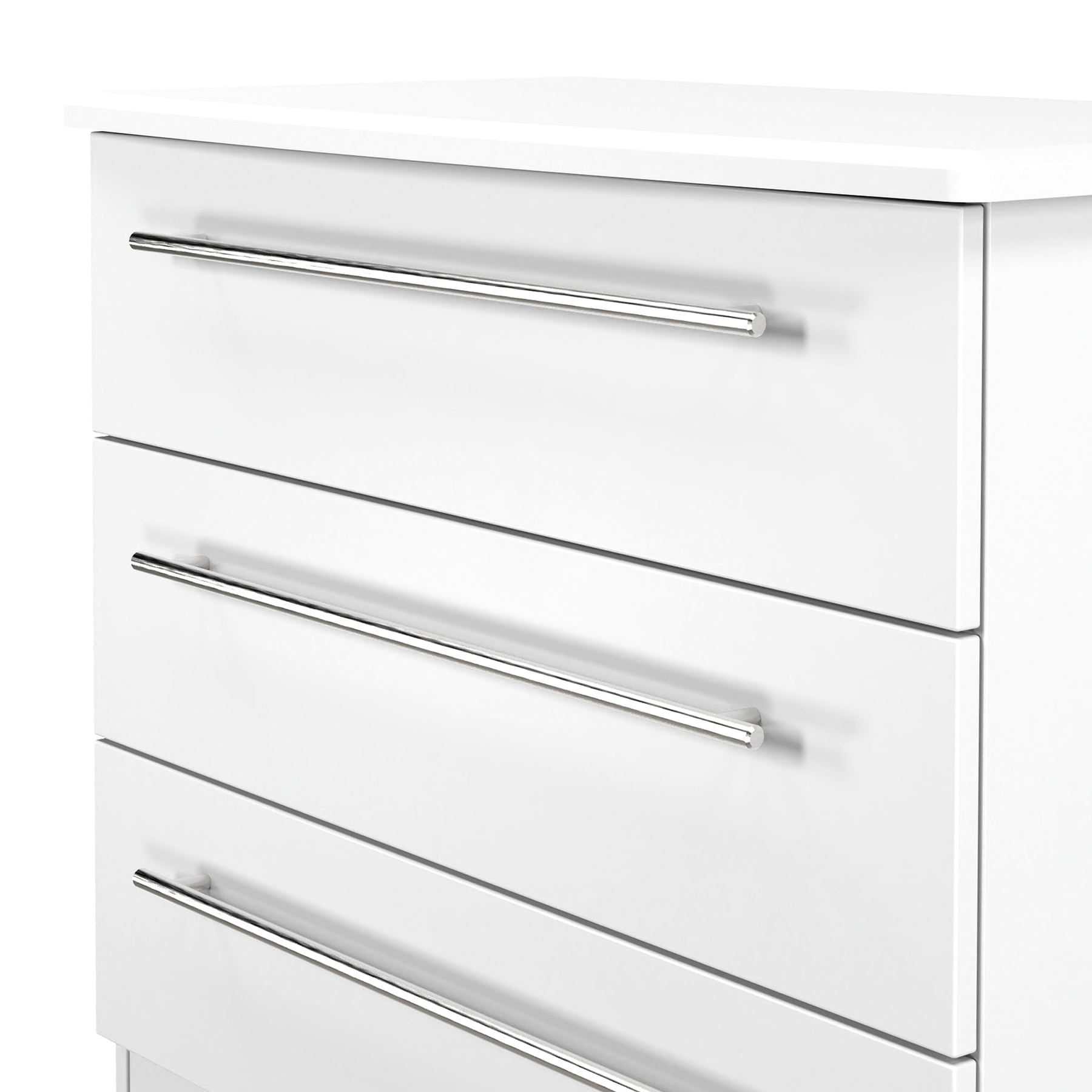 Bramwell 3 Drawer Chest White from Roseland Furniture