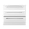 Bramwell 3 Drawer Chest White from Roseland Furniture