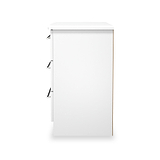 Bramwell 3 Drawer Chest White from Roseland Furniture