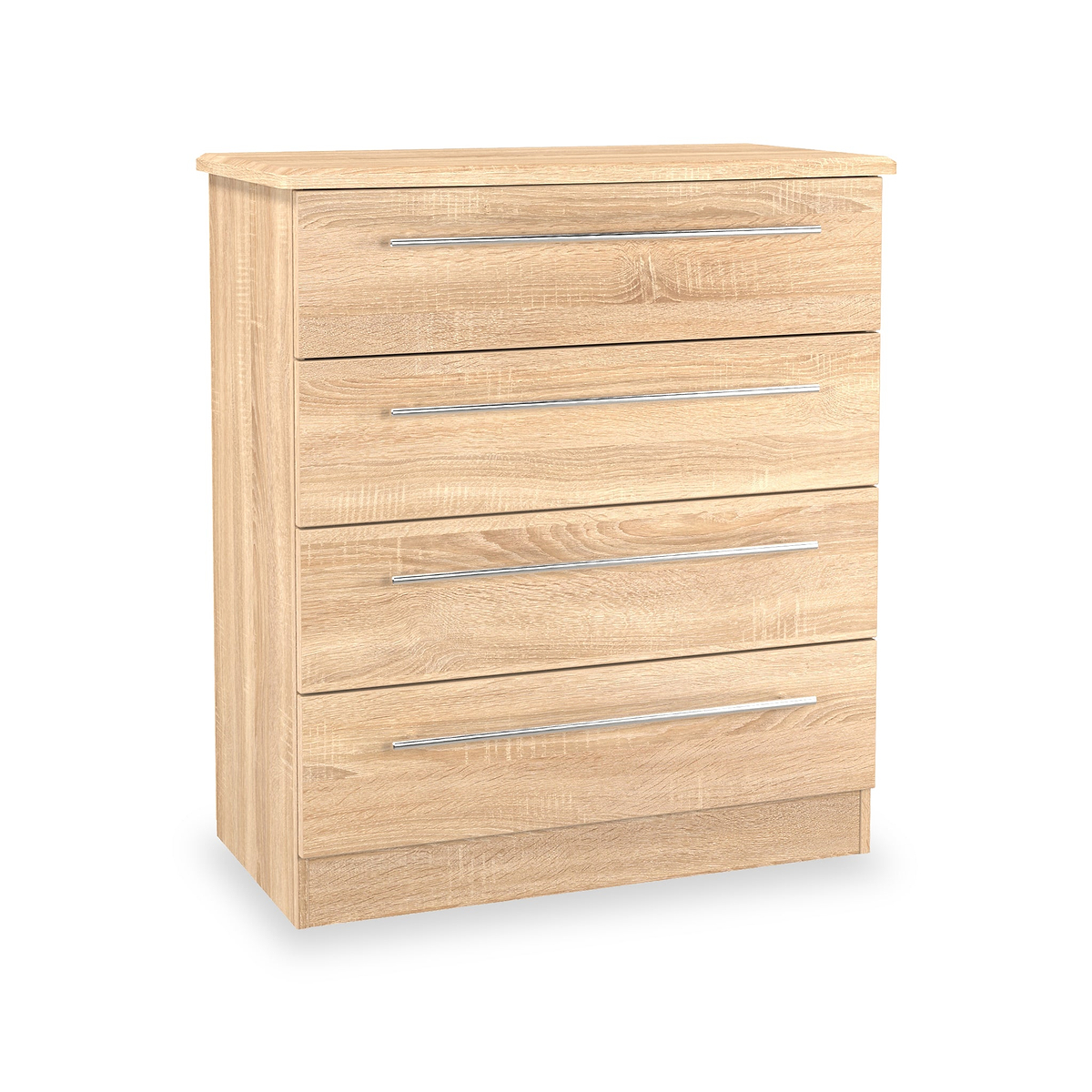 Bramwell 4 Drawer Chest Oak from Roseland Furniture