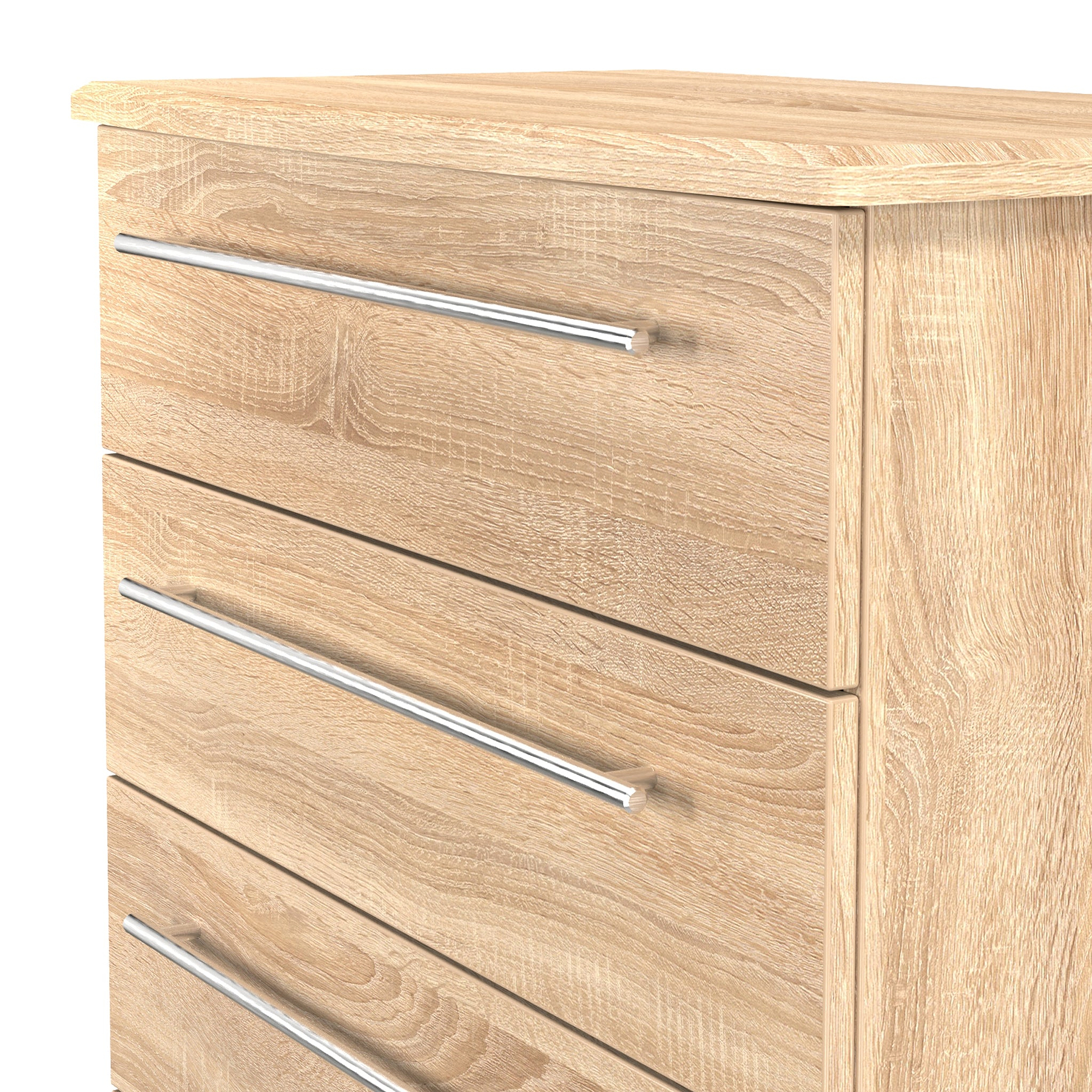 Bramwell 4 Drawer Chest Oak from Roseland Furniture