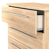 Bramwell 4 Drawer Chest Oak from Roseland Furniture