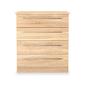Bramwell 4 Drawer Chest Oak from Roseland Furniture