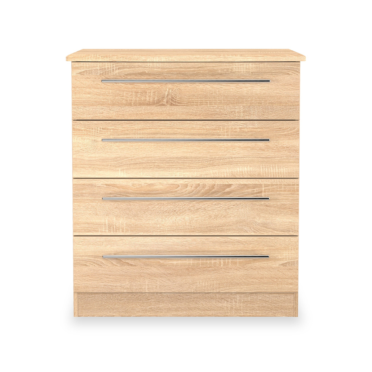 Bramwell 4 Drawer Chest Oak from Roseland Furniture