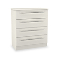 Bramwell 4 Drawer Chest Grey from Roseland Furniture