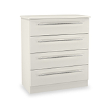 Bramwell 4 Drawer Chest Grey from Roseland Furniture