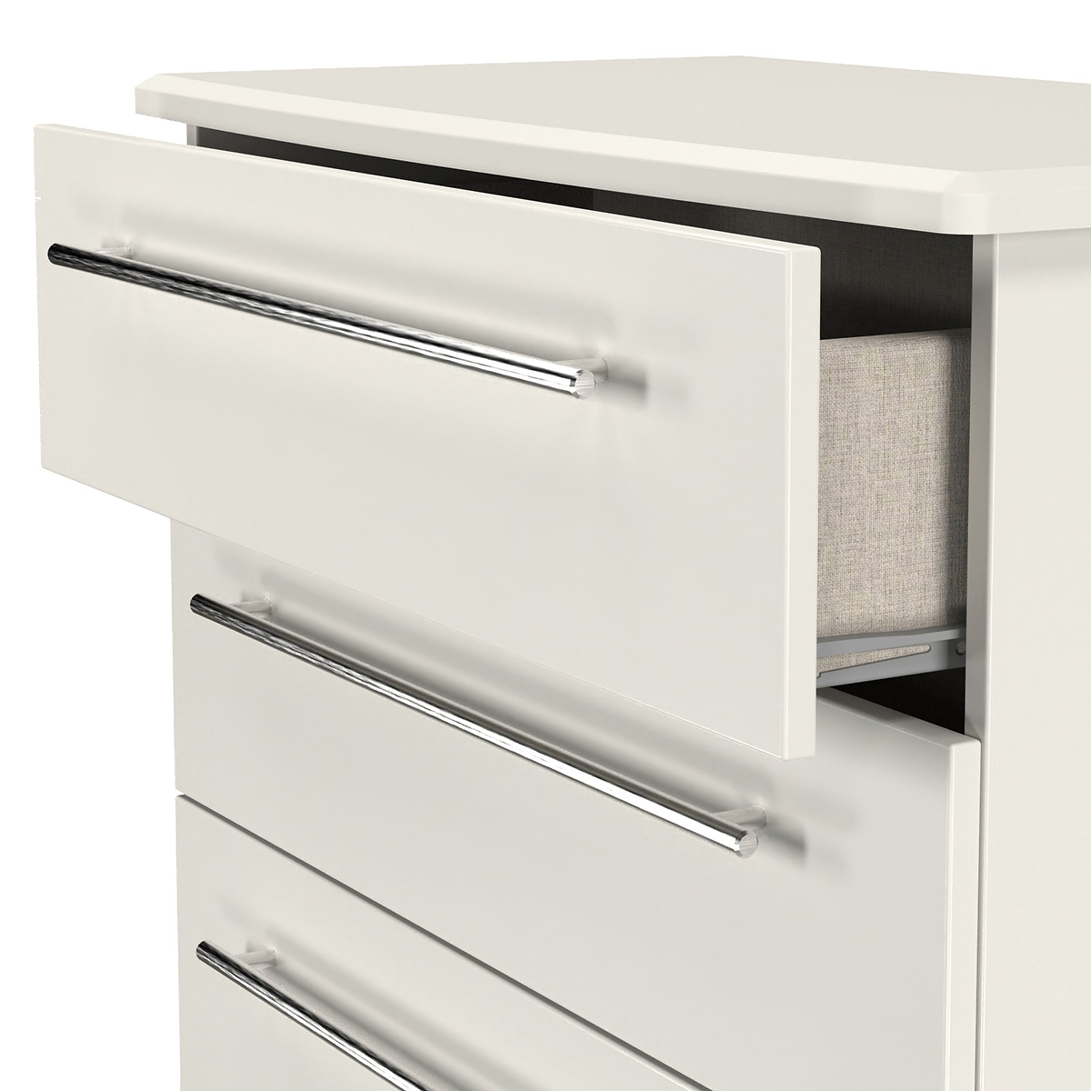 Bramwell 4 Drawer Chest Grey from Roseland Furniture