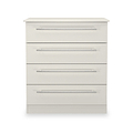 Bramwell 4 Drawer Chest Grey from Roseland Furniture