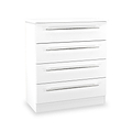 Bramwell 4 Drawer Chest White from Roseland Furniture