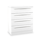 Bramwell 4 Drawer Chest White from Roseland Furniture