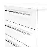 Bramwell 4 Drawer Chest White from Roseland Furniture