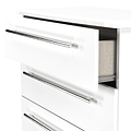 Bramwell 4 Drawer Chest White from Roseland Furniture