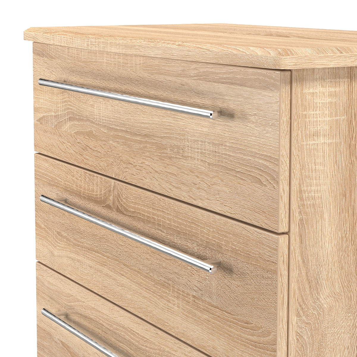 Bramwell 5 Drawer Chest Oak from Roseland Furniture