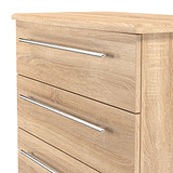 Bramwell 5 Drawer Chest Oak from Roseland Furniture