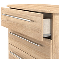 Bramwell 5 Drawer Chest Oak from Roseland Furniture