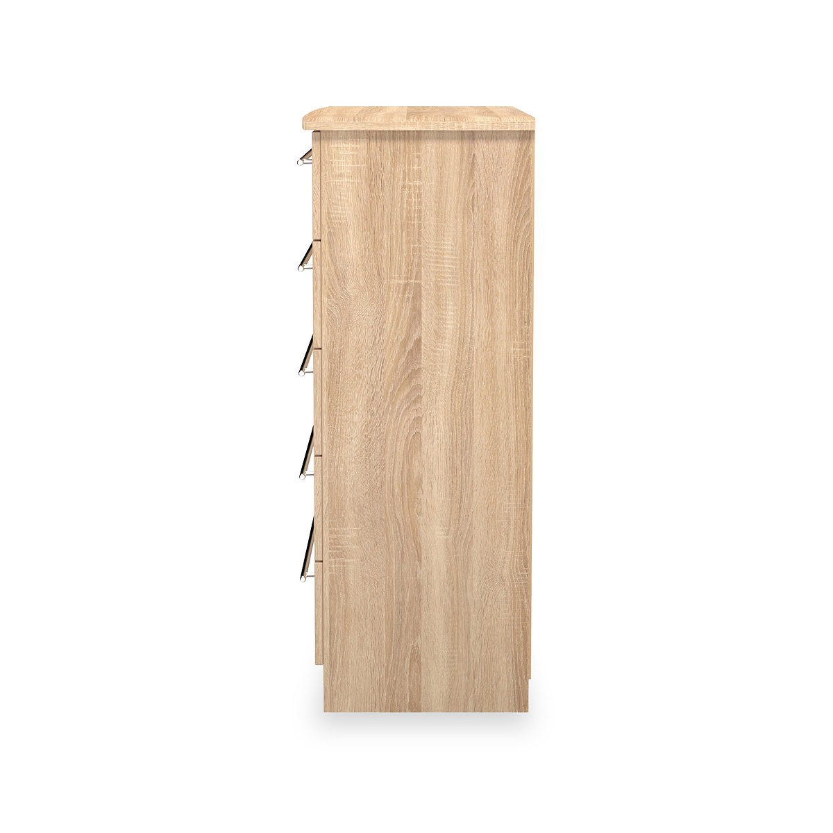 Bramwell 5 Drawer Chest Oak from Roseland Furniture