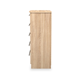 Bramwell 5 Drawer Chest Oak from Roseland Furniture