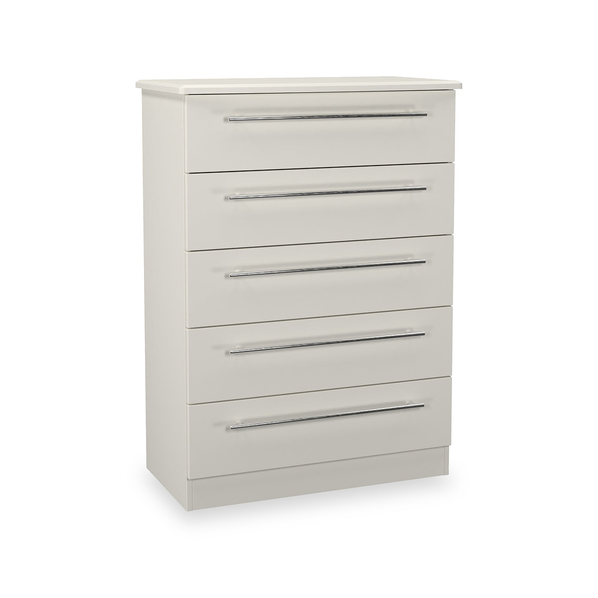 Bramwell 5 Drawer Chest Grey from Roseland Furniture