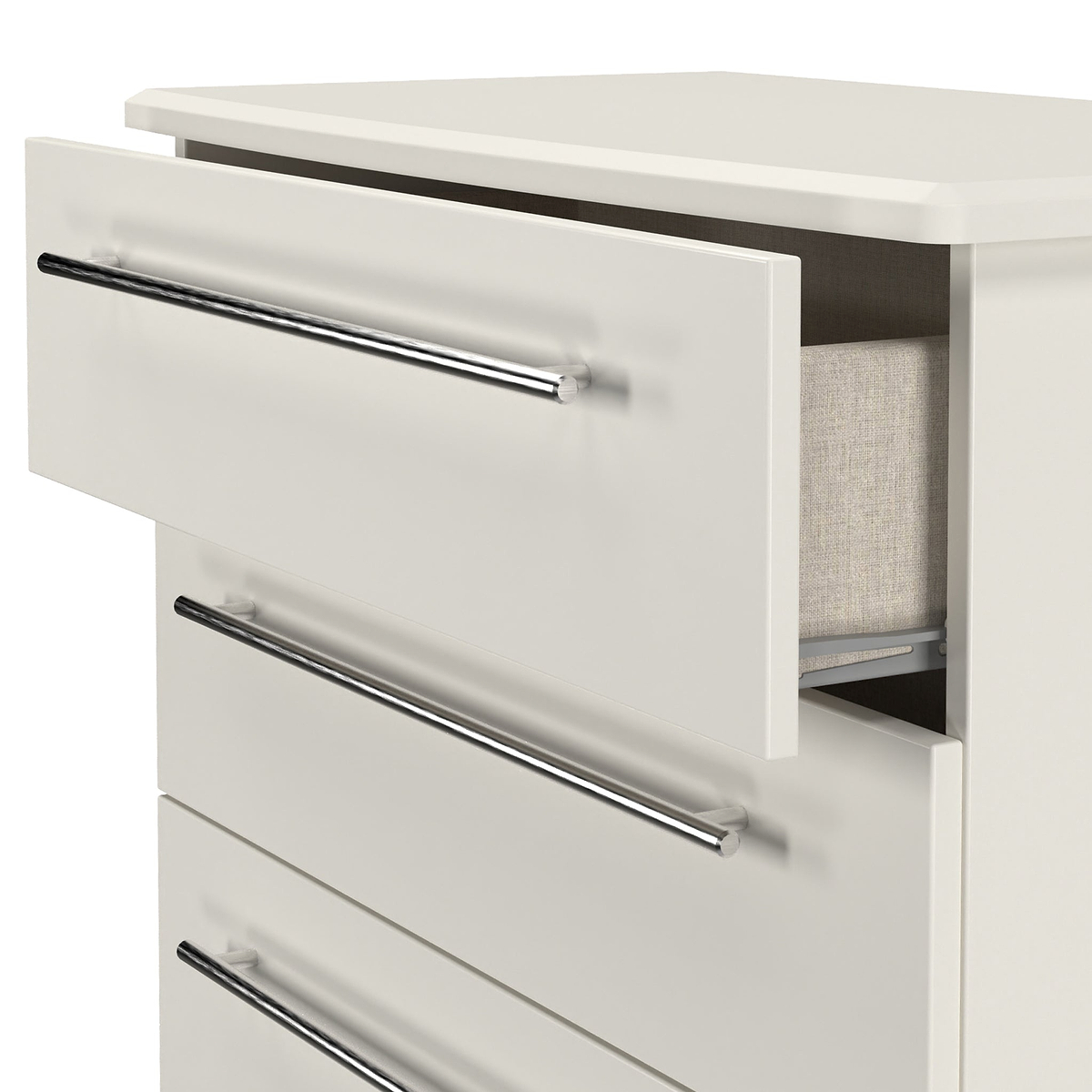 Bramwell 5 Drawer Chest Grey from Roseland Furniture