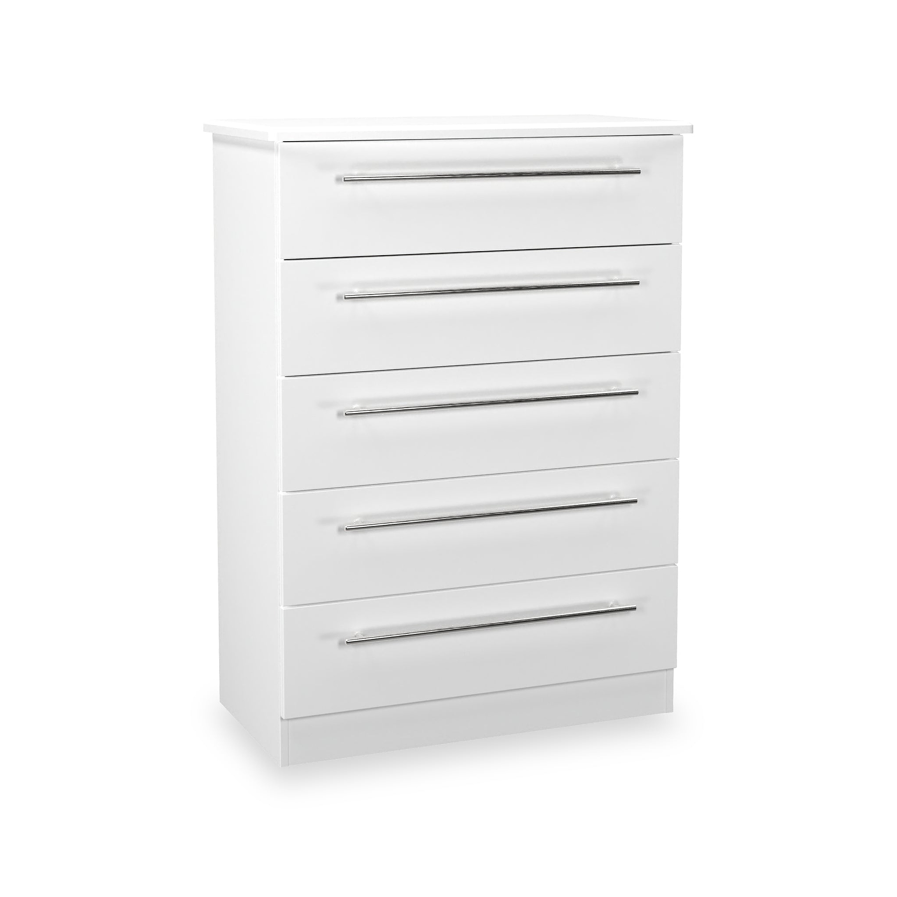 Bramwell 5 Drawer Chest White from Roseland Furniture