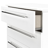 Bramwell 5 Drawer Chest White from Roseland Furniture