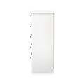 Bramwell 5 Drawer Chest White from Roseland Furniture