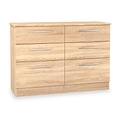 Bramwell 6 Drawer Chest Oak from Roseland Furniture