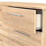 Bramwell 6 Drawer Chest Oak from Roseland Furniture
