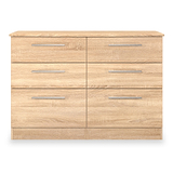 Bramwell 6 Drawer Chest Oak from Roseland Furniture