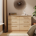 Bramwell 6 Drawer Chest Oak from Roseland Furniture