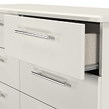 Bramwell 6 Drawer Chest Grey  from Roseland Furniture