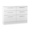Bramwell 6 Drawer Chest White from Roseland Furniture