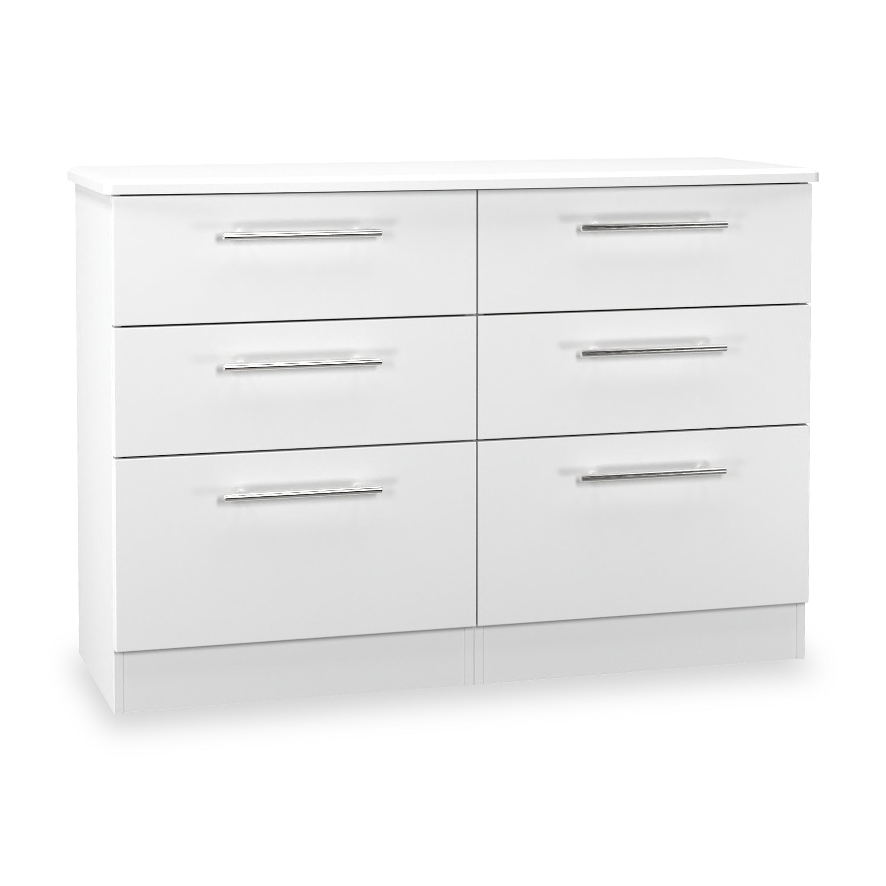 Bramwell 6 Drawer Chest White from Roseland Furniture